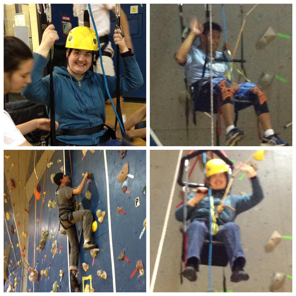 Another great Friday Fun Night at Chapel Hill! #adaptiveclimbing #crossingborders