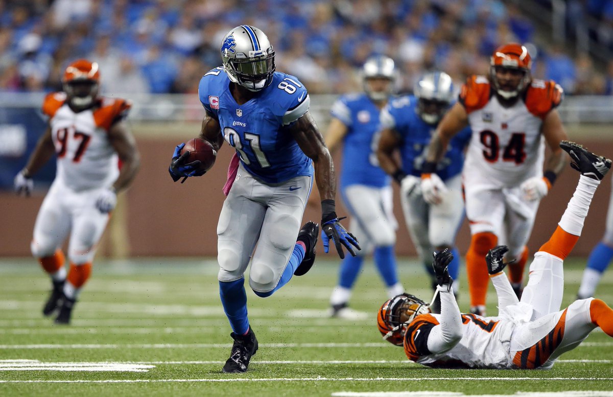 ...Matthew Stafford
Calvin Johnson
Golden Tate
.. and now Ameer Abdullah.

Good luck, NFL defenses.