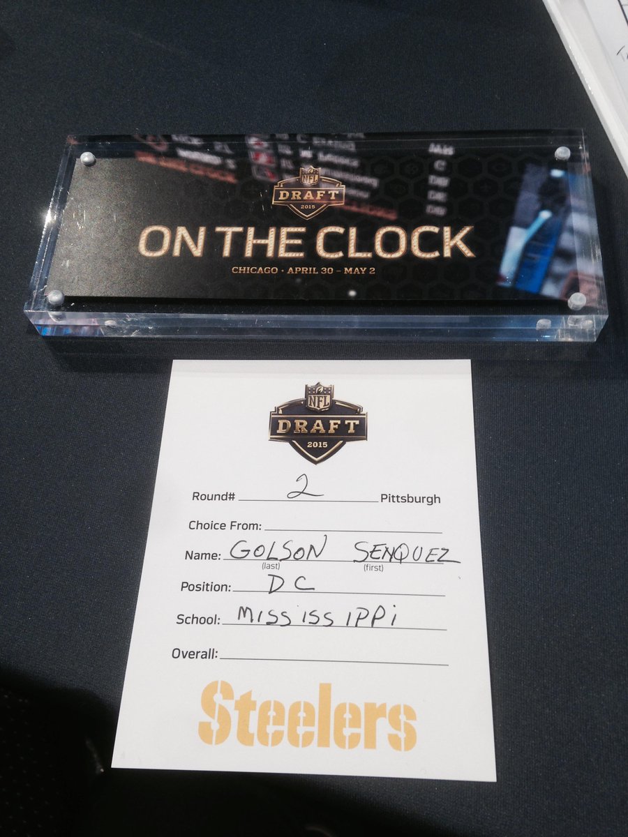 steelers's tweet photo. With the 56th overall pick, we have selected Mississippi DB Senquez Golson (@Quez_G). http://t.co/cwFk9UIWFN