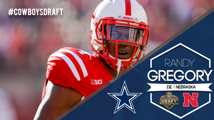 dallascowboys's tweet photo. With the 60th overall pick in the 2015 NFL Draft, the Cowboys select Randy Gregory, DE Nebraska #CowboysDraft http://t.co/TCFAYaWZID