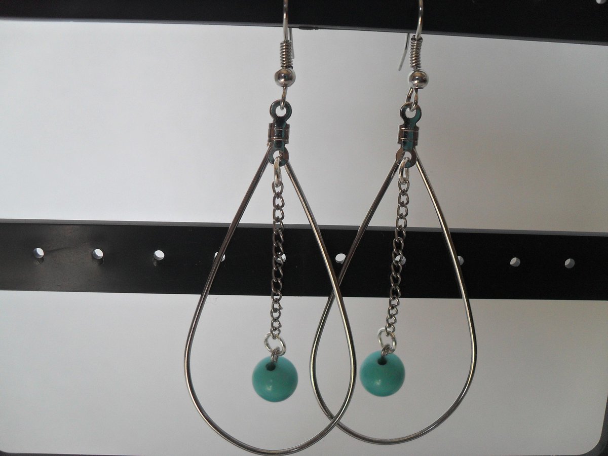 Blue Bead Earrings shop.surprise-designs.com/products/blue-… #craftshout #startup #fashionblogger #MothersDaySpecials #earrings #blog