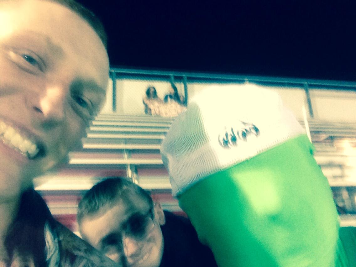 BobbyFrisbee05's tweet photo. #greenmonster  go cats with@joshfairbans http://t.co/xhPfpcHzAv
