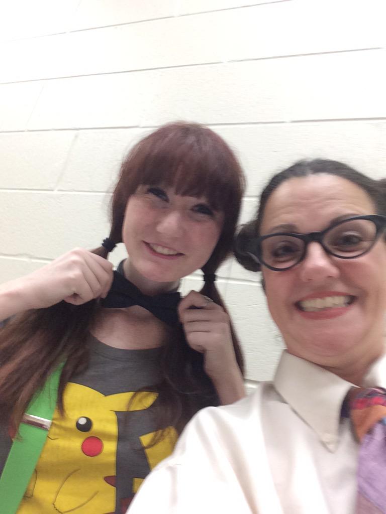 TracyNeef's tweet photo. If you're not as spring show you're as nerdy as we a @ds_histeppers #lostinthelibrary http://t.co/j5j2QHXjdH