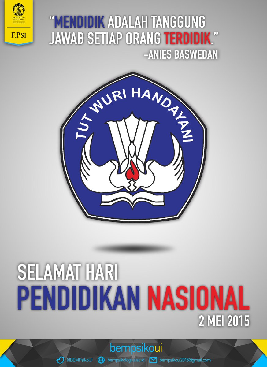Selamat Hari Pendidikan Nasional! <a href="/PsikoUI2011/">PSILABUS</a> <a href="/PsikologiUI2012/">Psikologi UI 2012</a> <a href="/PsikoUI2013/">Psikologi UI 2013</a> <a href="/PsikoUI2014/">Psikologi UI 2014</a>