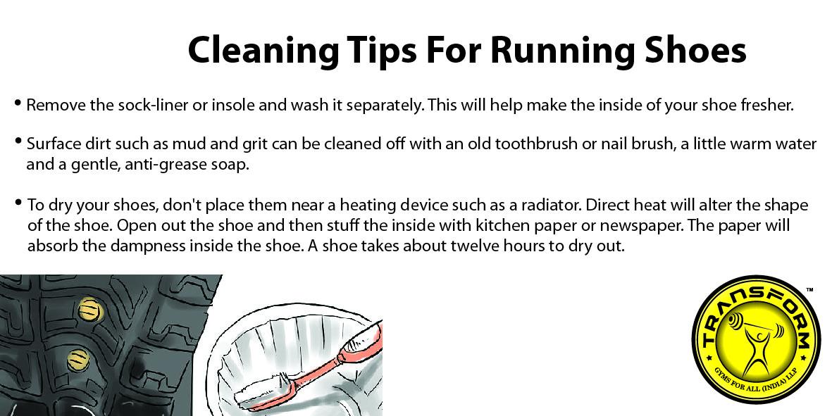 TransformGyms's tweet image. 3 steps to clean running shoes! #cleanright #gymlife #transform gymsforall.in Tweet some useful tips to us