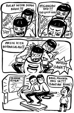 Guru seni rupa kita seorang Komikus untuk Komik Strip loh! Yuk like page nya facebook.com/pages/JATIJADI…