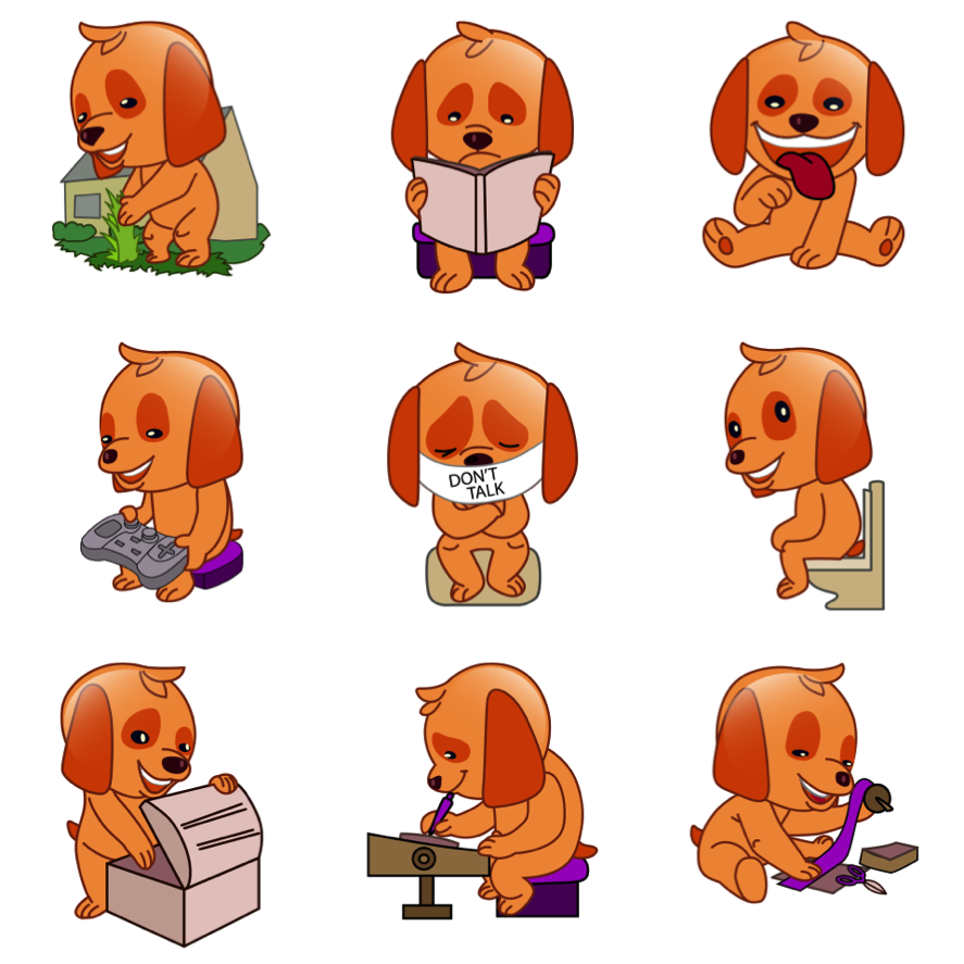 RooKidsApp's tweet photo. Want to use these lovely dog stickers to tell your friend what you are doing? Use #RooKids http://t.co/ehx8xEmPz4 http://t.co/AMvcblMQoD