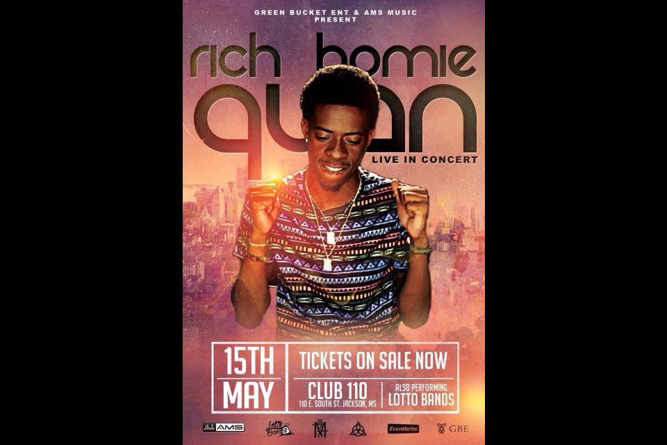Itz_RealFunny's tweet photo. @RichHomieQuan LIVE JACKSON,MS MAY,15TH @GreenBucketEnt @amsmusicsouth @chantechante1 #Club110 @Maurice_Leggo http://t.co/pWid6AOdrM