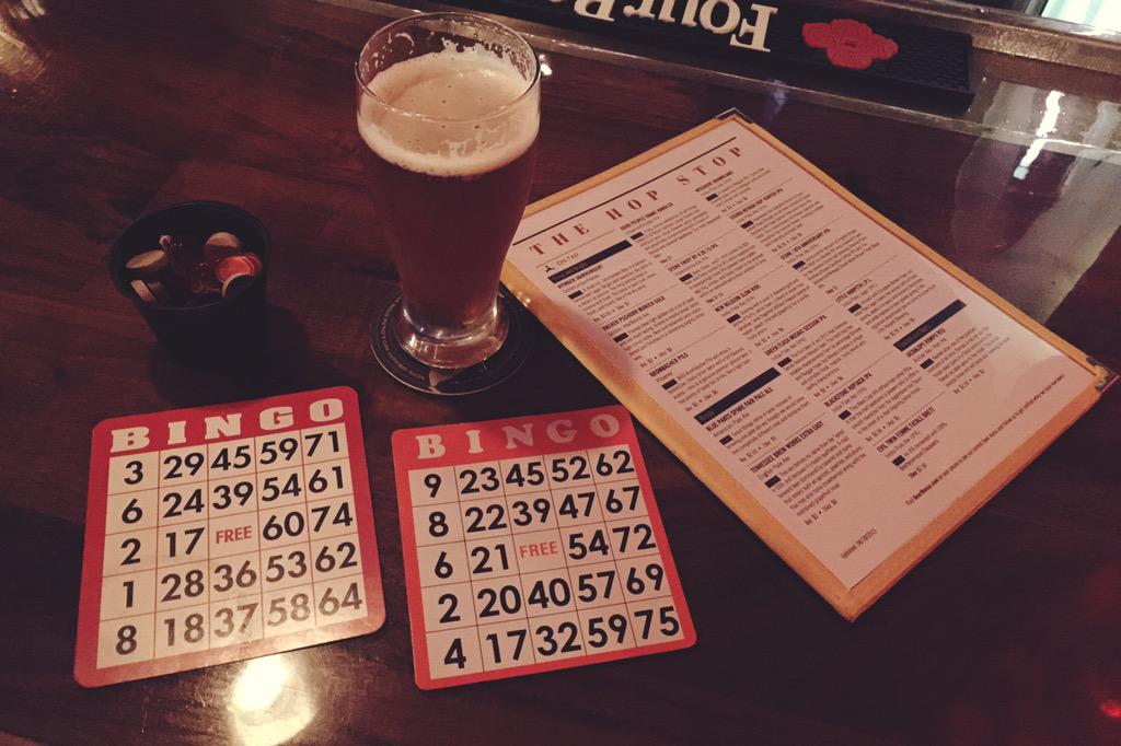 nashpinkboots's tweet photo. Last round of bingo but there is still more #UniteRedAle on tap at @TheHopStop36 very limited collaboration brew! http://t.co/IXicsNsVAl