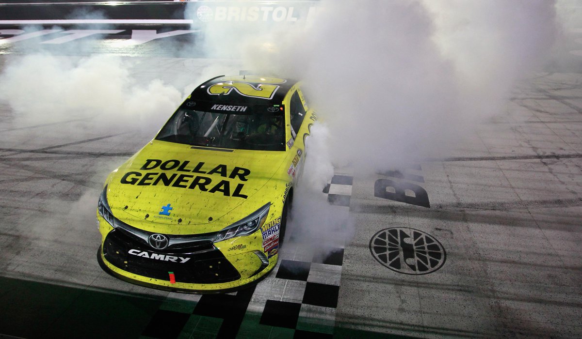 NASCAR's tweet photo. Retweet to congratulate @mattkenseth for his Bristol win!

RACE RECAP: http://t.co/at1HfxmkH1 http://t.co/C4cOX6TJgg