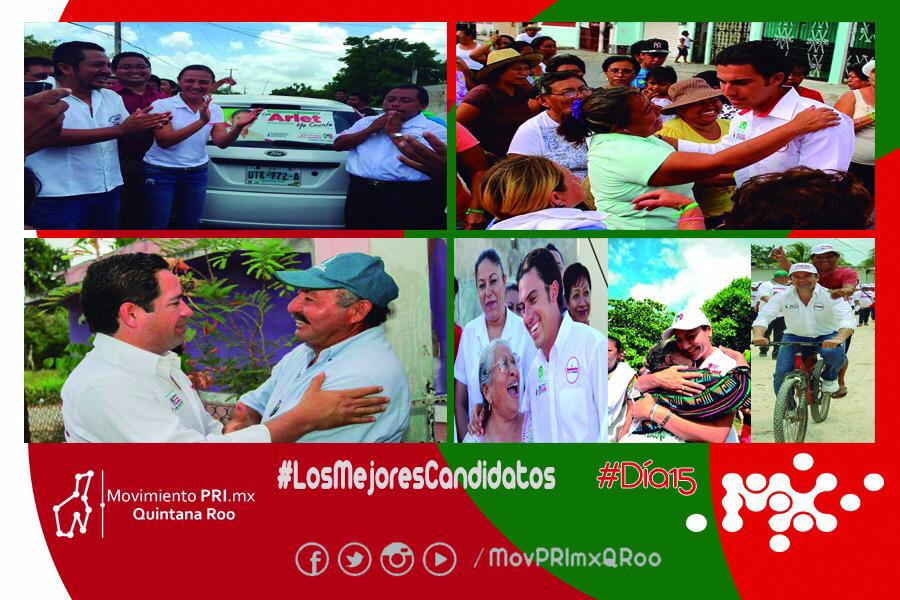 PRIMxConArlet's tweet photo. Exitoso día 15 #JuntosNadieNosPara en #QuintanaRoo nuestra candidata @ArletMolgoraG @RaymundoKing @Ric_Fdz @Jddgascon http://t.co/9JAv3Ln31h
