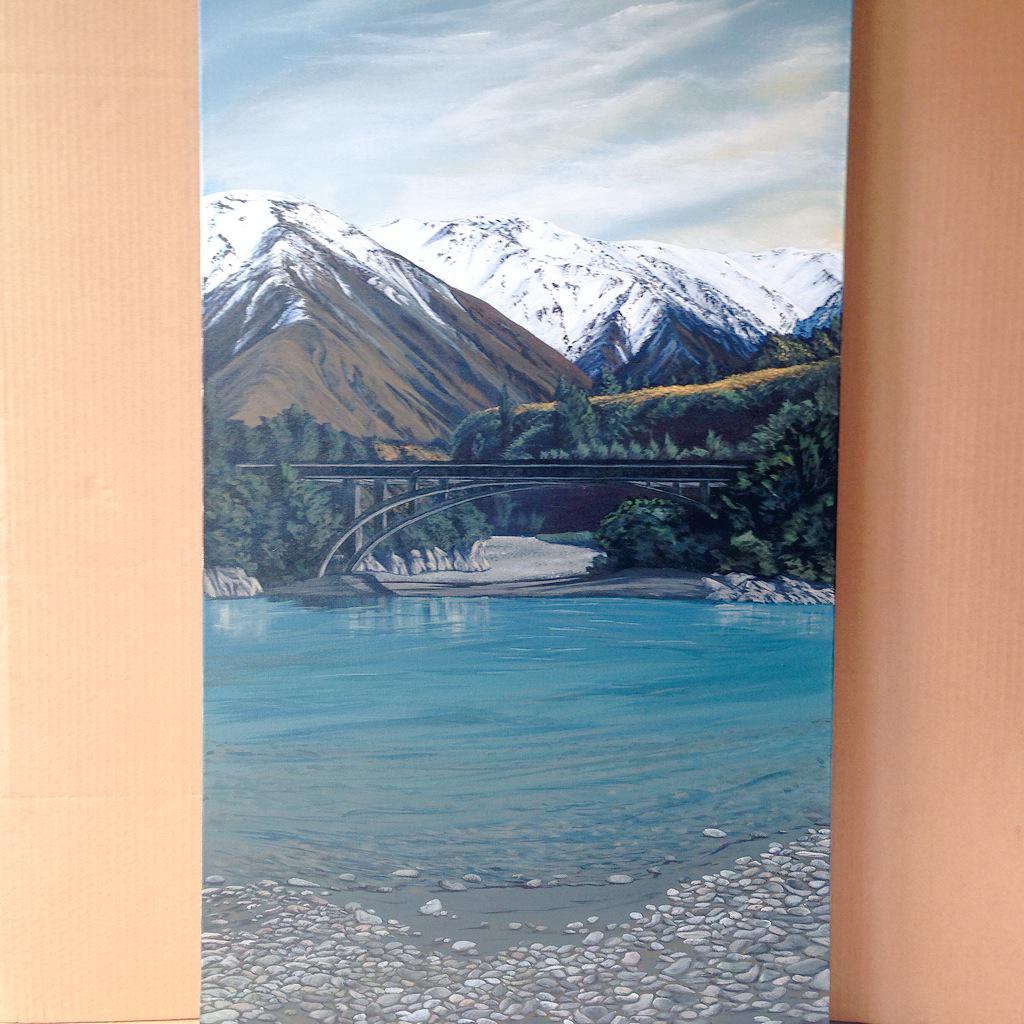 Finished painting! #nzart #nzartist #aotearoa #art #painting #nzlandscape #newzealand