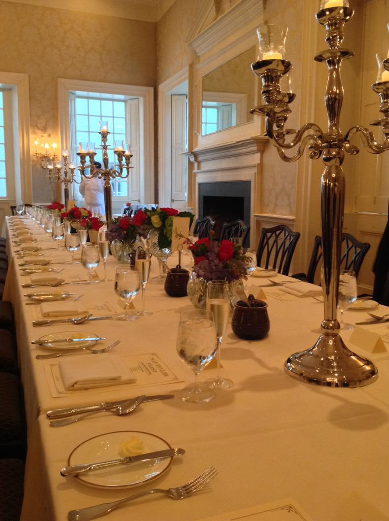 acfchefs's tweet photo. #NatFuller dinner ends w/ amazing desserts & thoughtful toasts: "To Lincoln and liberty." http://t.co/HClS1UqLzo