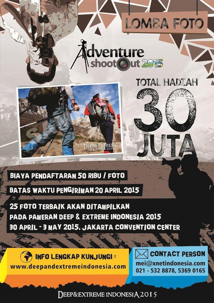 Ikutan Lomba foto #AdventureShootout_1 di event   <a href="/DEEPandEXTREME/">DEEP & EXTREME ID</a>