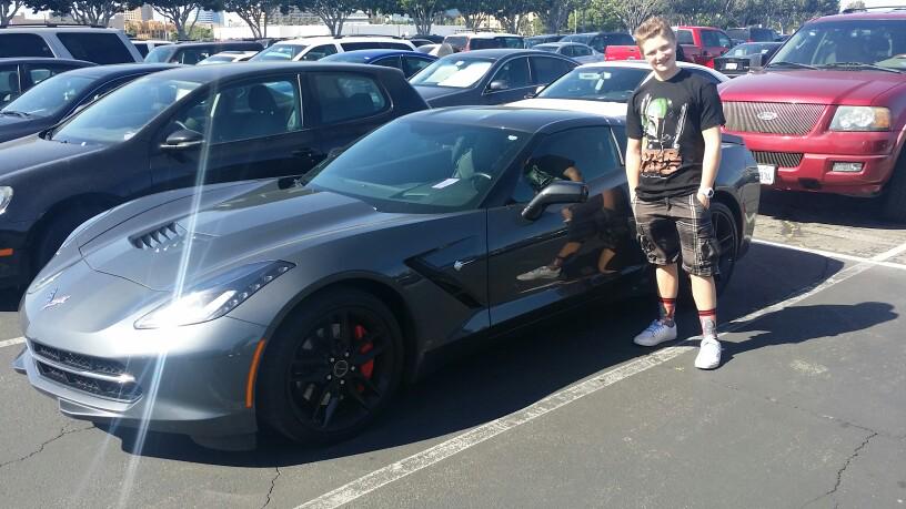 DoctorBirostris's tweet photo. The Dr's new stingray!.....  Just kidding. Saw in #SWCA parking lot and Kidd Rudu posed for pic. http://t.co/SwDUAI4jOA