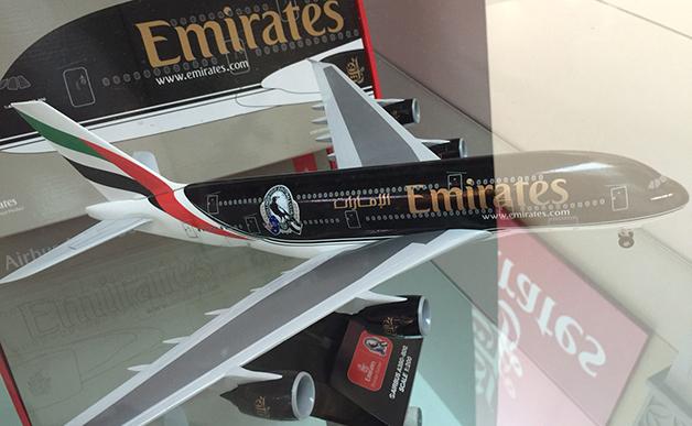 mmmhotbreakfast's tweet photo. Oh no, look what Eddie found at #emiratesofficialstore #mydubai @dubaitourism #emirates @CollingwoodFC A380 http://t.co/b8He8AIypc