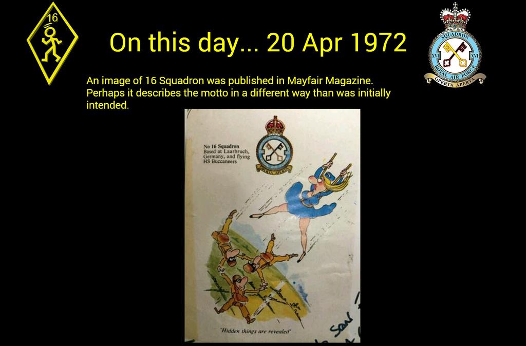 16Sqn's tweet photo. OTDIH - 20 Apr 1972 http://t.co/hmg2iC0gFp