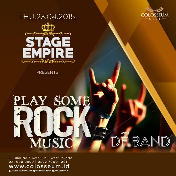 JUICEindonesia's tweet photo. TONIGHT | #STAGEEMPIRE presents PLAY SOME ROCK w/ @DFBAND180 | BOOK NOW 0216909999 #ColosseumJKT http://t.co/Hn26lvTKGE