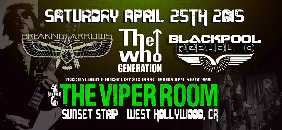 Breaking_Arrows's tweet photo. Breaking Arrows’ April show in Los Angeles! Come down- breaking arrows rocking again!! http://t.co/DyH1Jjonih http://t.co/fwmQIC0W2m