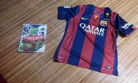 DrinkMeStore's tweet photo. Restock jersey barca home size S, minat? Pin: 29FD8225 #iklanPKU @iklanPKU http://t.co/cXddVehAMG