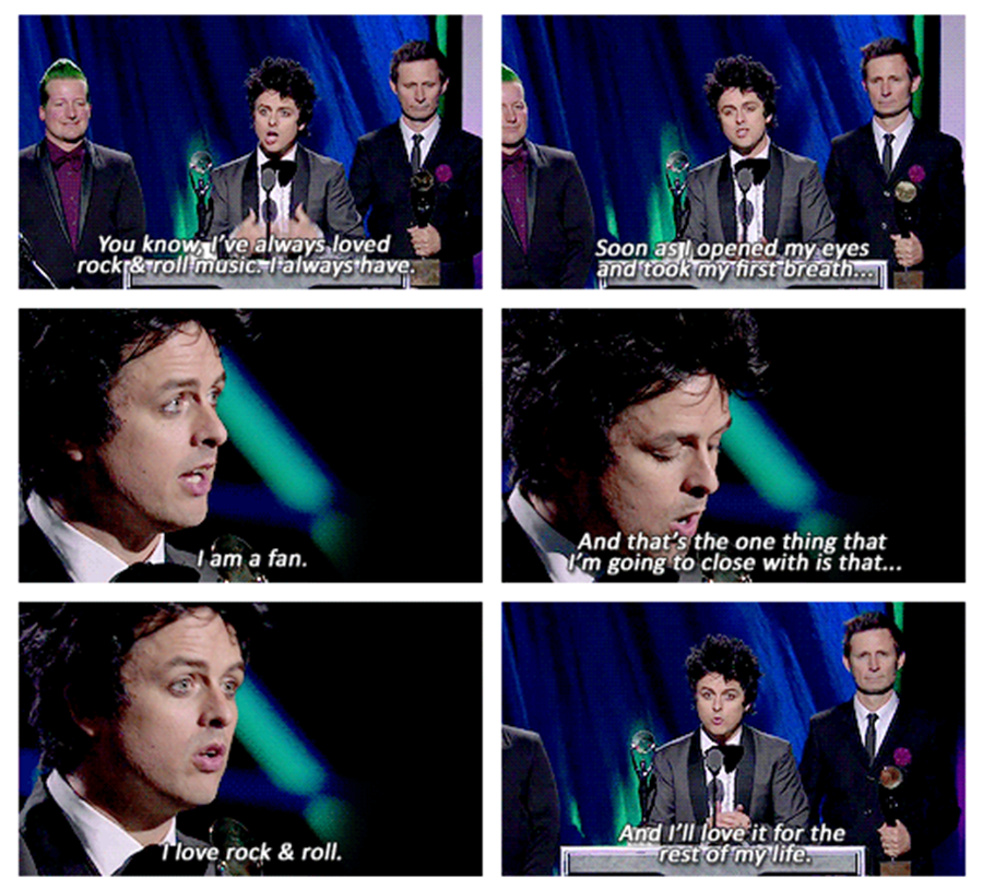 Billiezinha_'s tweet photo. #GREENDAY IN THE ROCK AND ROLL HALL OF FAME, BABY! #RockHall2015 :'D http://t.co/kozClfKpIP