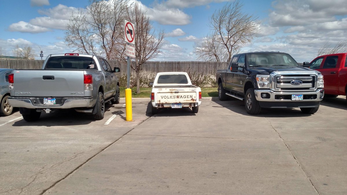Motor_Bible's tweet photo. Not compensating for anything! #NiceReg #Volkswagen http://t.co/EVaFw4PqUN