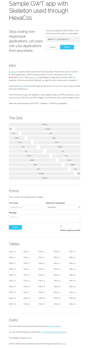 ltearno's tweet photo. Why not build your next #gwt responsive app on #getskeleton with #hexacss ? Try the demo here http://t.co/jtrBh4qaPT http://t.co/HIMcxZzGab