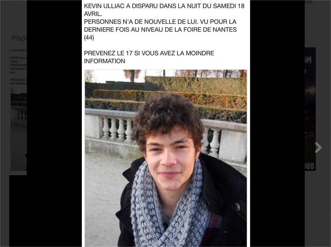 presseocean's tweet photo. #Nantes #Disparition inquiétante du jeune Kévin, 21 ans http://t.co/lTSw2cxU1N http://t.co/OdVlFGejcl