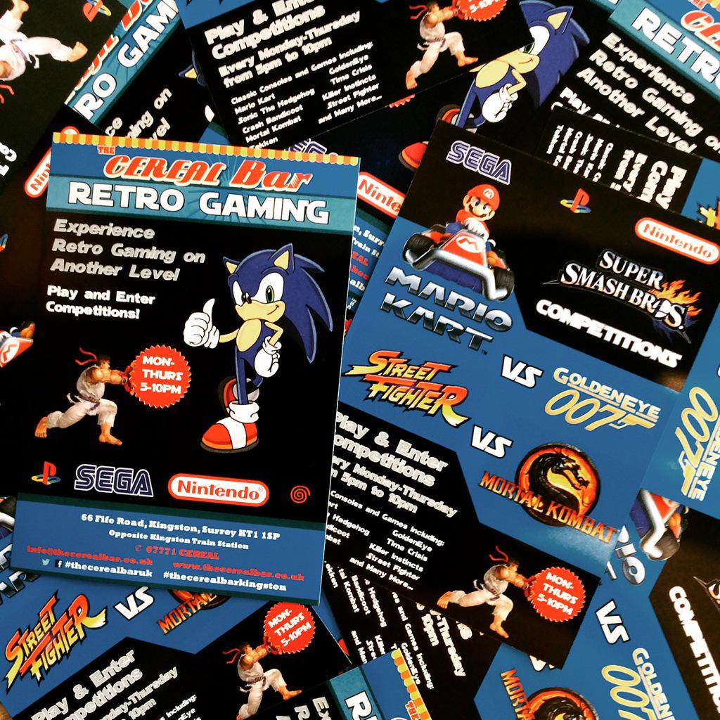 TheCerealBar_UK's tweet photo. OFFICIAL LAUNCH OF OUR RETRO GAMING NIGHTS! Mon-Fri, 5pm-10pm! Play&amp;Enter competitions! 🎮 #thecerealbar #retrogaming http://t.co/NfEZt7cfAc