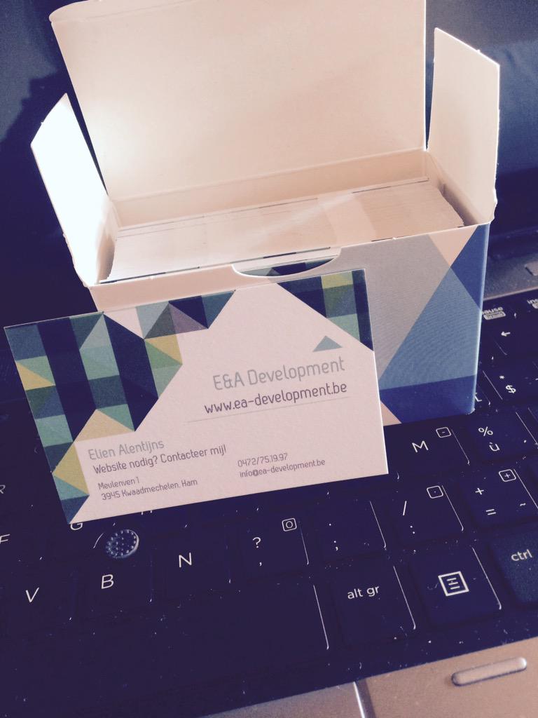 EA_Development's tweet image. En de visitekaartjes zijn aangekomen! #happy