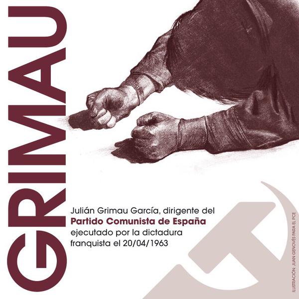 elpce's tweet photo. Julián Grimau García, dirigente del Partido Comunista de España, asesinado por la dictadura franquista 20/04/1963 http://t.co/hkA1CMy3ZD