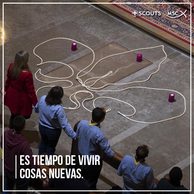 scouts_msc's tweet photo. Empezamos el lunes con una motivadora frase... ¡Es tiempo de vivir cosas nuevas! http://t.co/BDkGuFqwIv