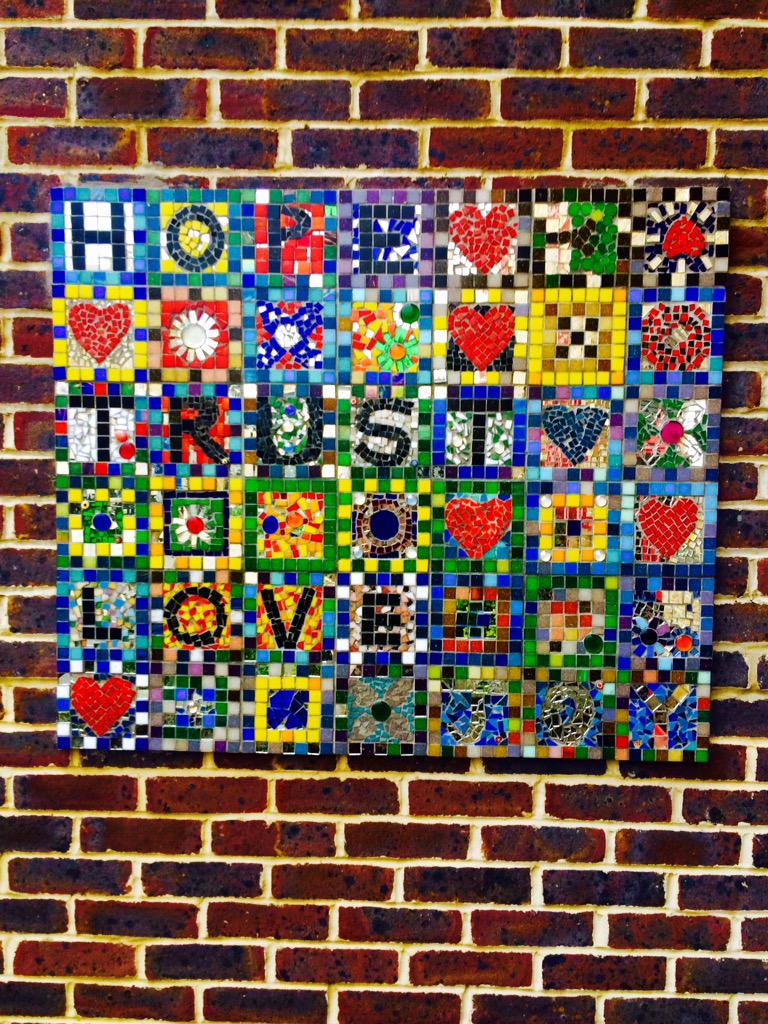 Can you see the four words in this pic I took?