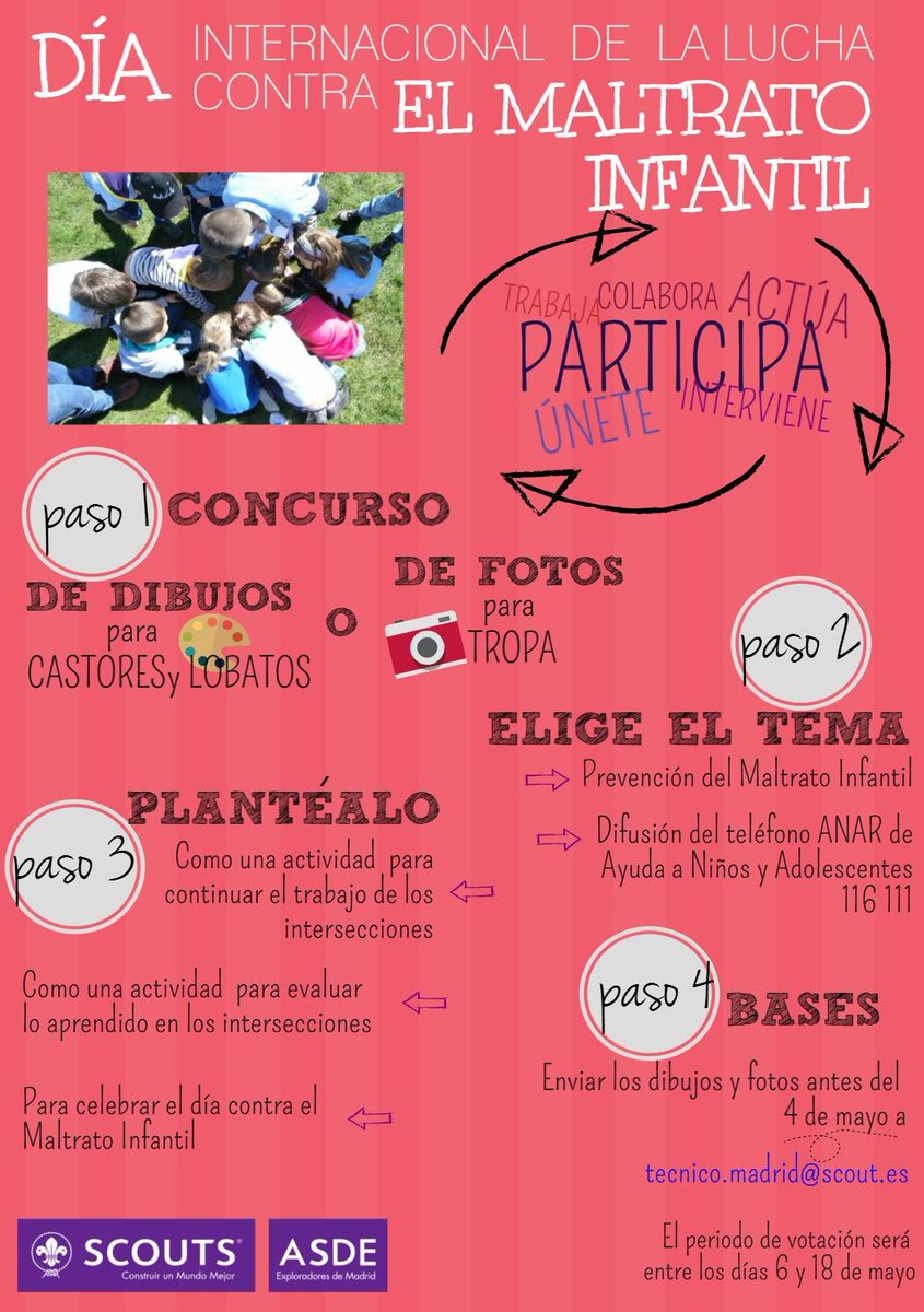 scouts_edm's tweet photo. Eo!aquí va el concurso de dibujo y foto para mostrar lo aprendido sobre los #derechosdelainfancia en los #IntersEdM http://t.co/d7758lgpHk