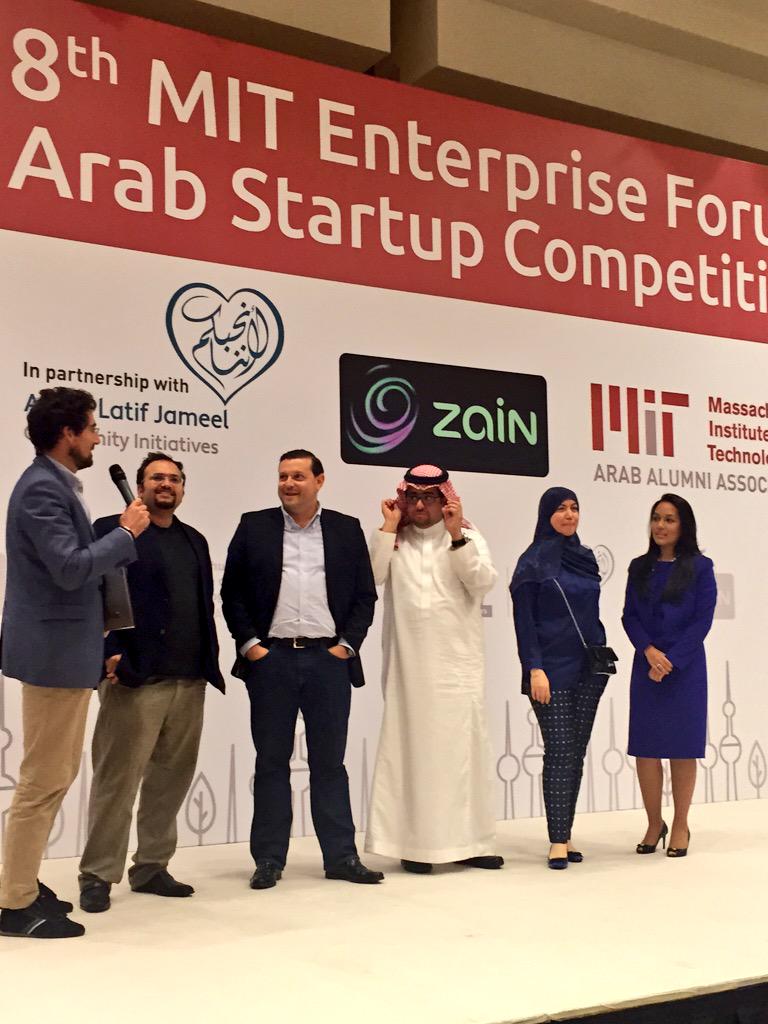 ZainJo's tweet photo. Congrats to #projectIO for making it to the top ten in the #startup track @MITEFarab #MITEFarab #MITinKuwait #ZainCER http://t.co/3CuOuhEZlq