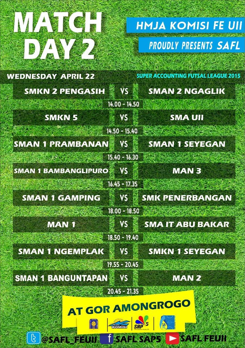 safl_sap's tweet image. MATCH DAY 2 #SAFL2015 #SAP5