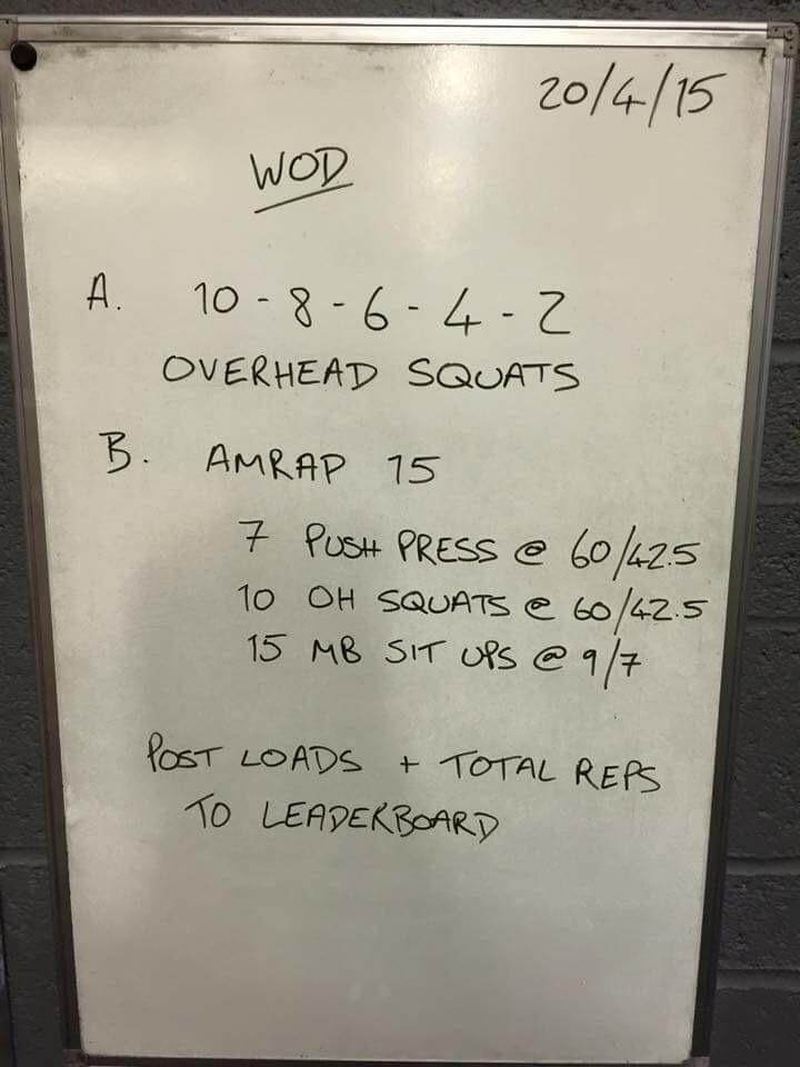 CrossFitFareham's tweet photo. Mon #WOD #CrossFit http://t.co/k3pRJMkUM1