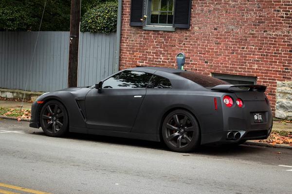 CauseWeDrive's tweet photo. Matte Black Nissan GT-R http://t.co/egPkM0IcZk
