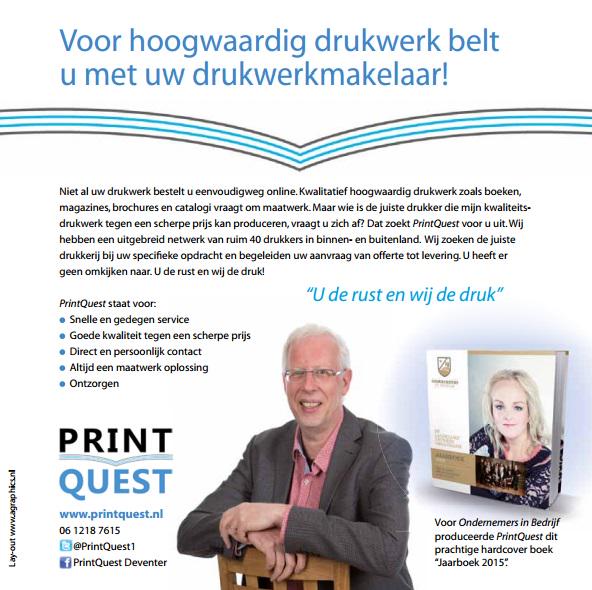 De drukker van het jaarboek 2015 uitgelicht! <a href="/printquest1/">PrintQuest</a>  #deventer #drukker #ondernemen