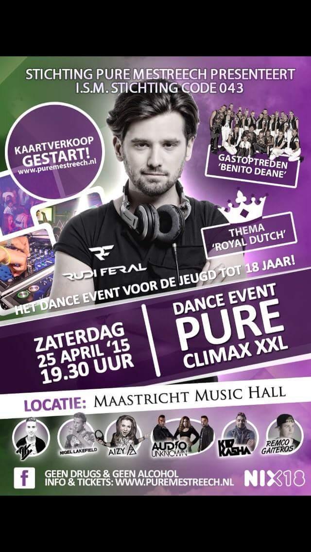 PUREMestreech's tweet photo. @RudiFeral @uitMaastricht 
Nog 5 dagen tot het grootste jeugd Dance event.
Tickets op http://t.co/sC7N9rtXkn
Be There http://t.co/oxfYA8KceD