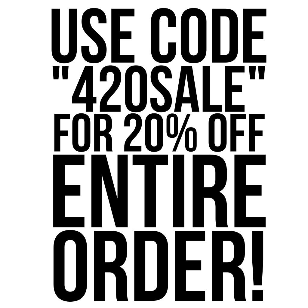 TheTingBlud's tweet photo. 🔥🔥HAPPY 4/20 FROM THE TING!🔥🔥
USE CODE "420SALE" OVER @ http://t.co/a5SiI8BYRD FOR 20% OFF ENTIRE ORDER!! #420 http://t.co/VxDiI83sQz