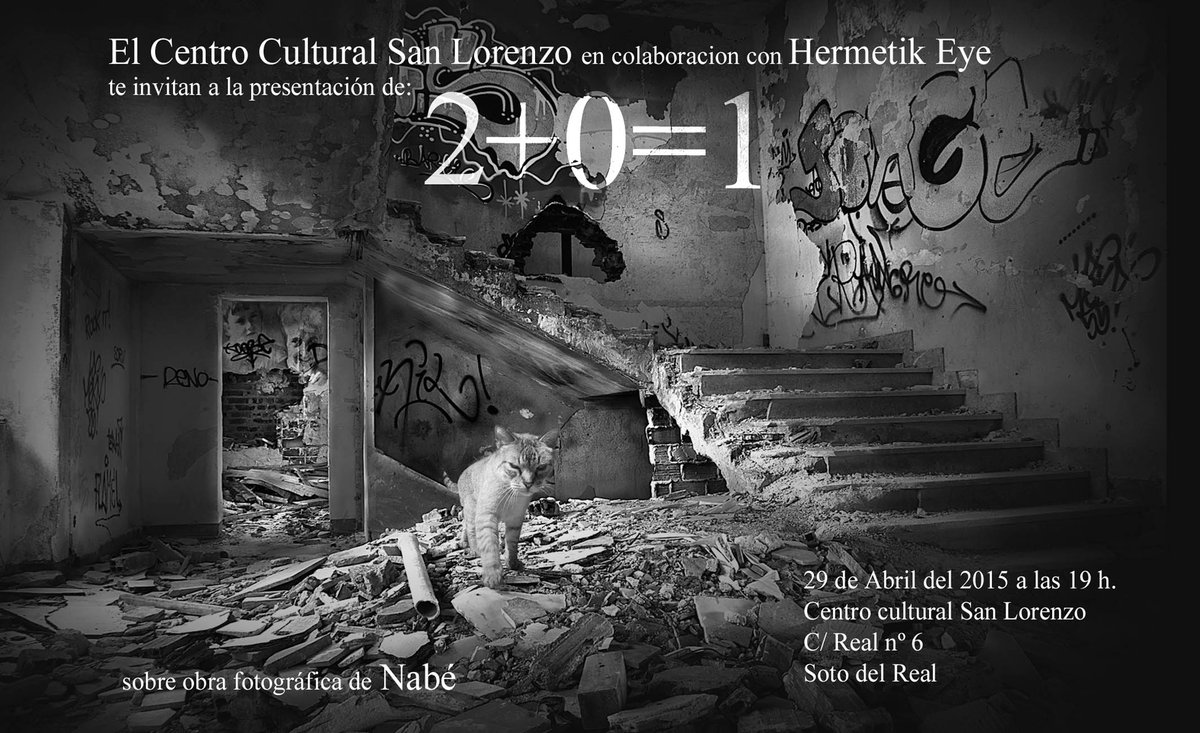 m607emprende's tweet photo. El día 29 de abril se presenta la #exposición 2+0=1 de nuestro #viverista Nabé ¿Te lo vas a perder? http://t.co/KHLY6M23JB
