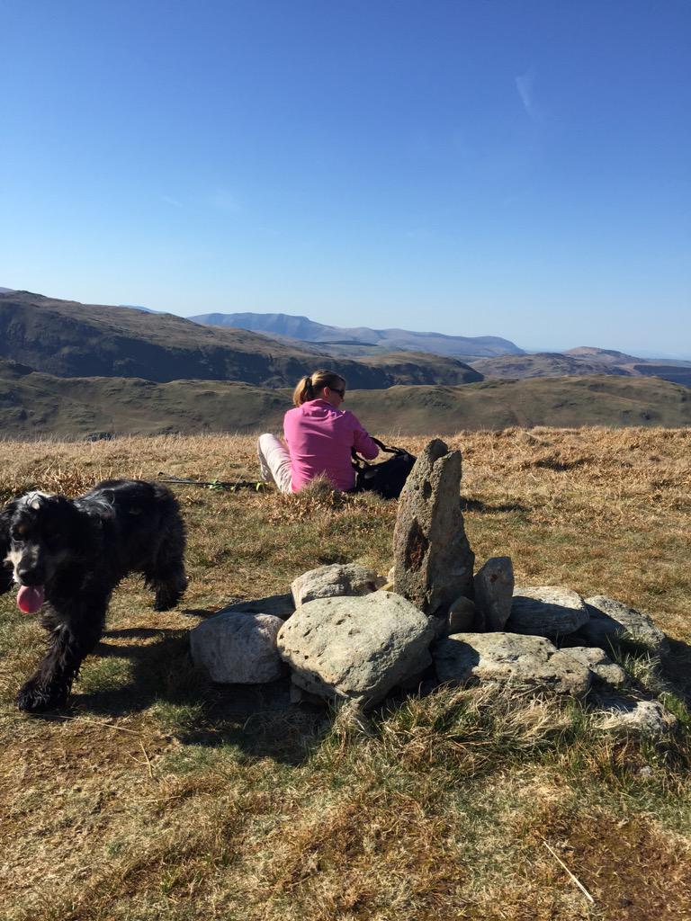 The Nab summit Saturday. Beautiful day. Wainwright 190/214.