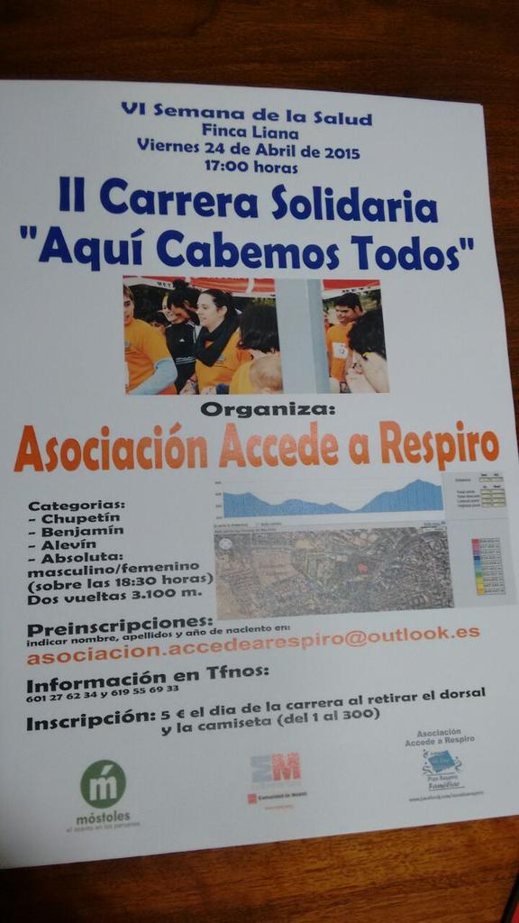 Este viernes celebramos nuestra 2 carrera solidaria... aqui cabemos todos.....