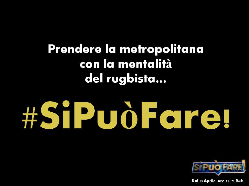 Se capita anche a voi o da domani pensate di cominciare a farlo, allora RETWEET!!!
#SiPuoFare