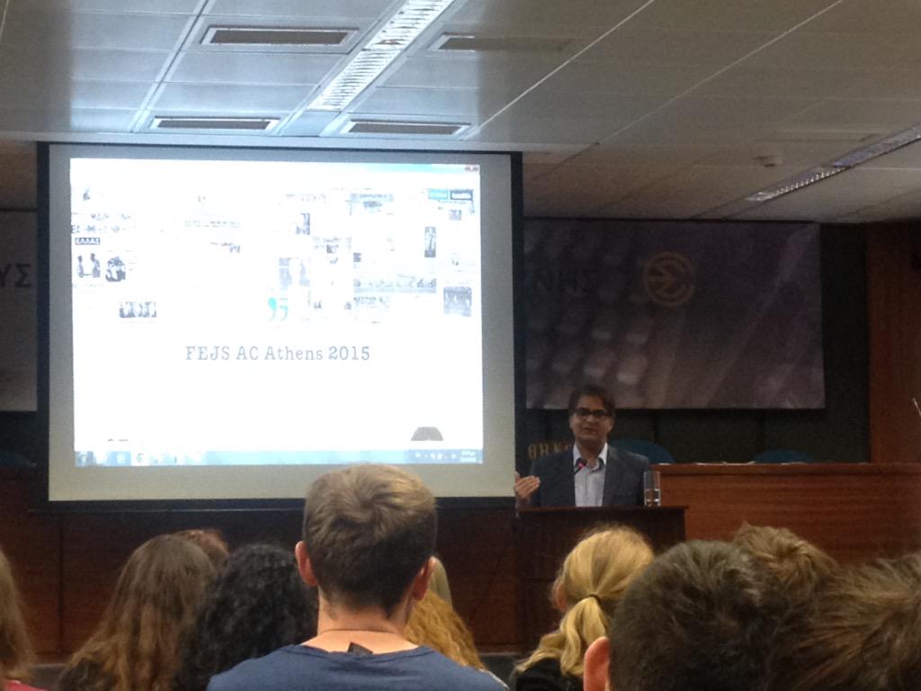 FEJS_Germany's tweet photo. "Money is not the solution. What we need is a different attitude." Atta Ansari #futureofjournalism #FEJSAC2015 http://t.co/PQXtKbuxjr