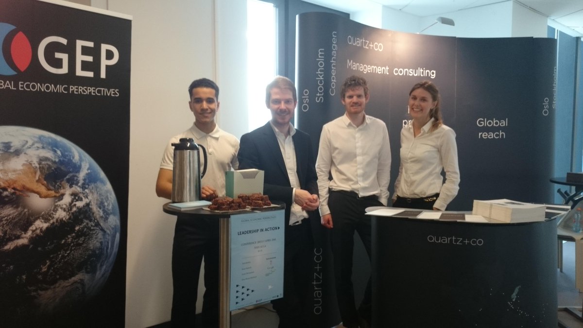 GEP_NHH's tweet photo. Quartz+Co is at the stand today! Learn more about some great career opportunities there! #GEP_Leadership http://t.co/qItg0Yii46