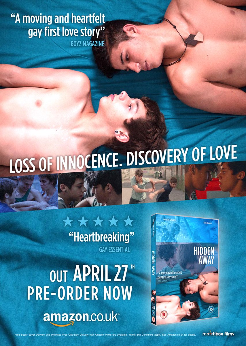 RabbitPublicity's tweet photo. @BoyzMagazine  Here's the Hidden Away ad for Amazon.  Looking good.  #gaycinema http://t.co/5iX0M0jNEx