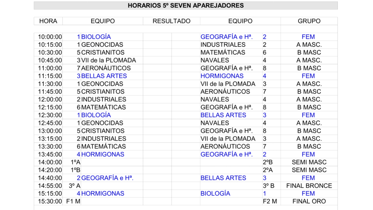 XVplomada's tweet photo. Horarios del torneo calentitos, recién salidos! http://t.co/VccC4dpvLX