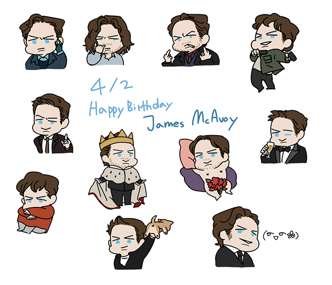 Happy birthday James McAvoy~!          >_ )S2                 .                              ... 